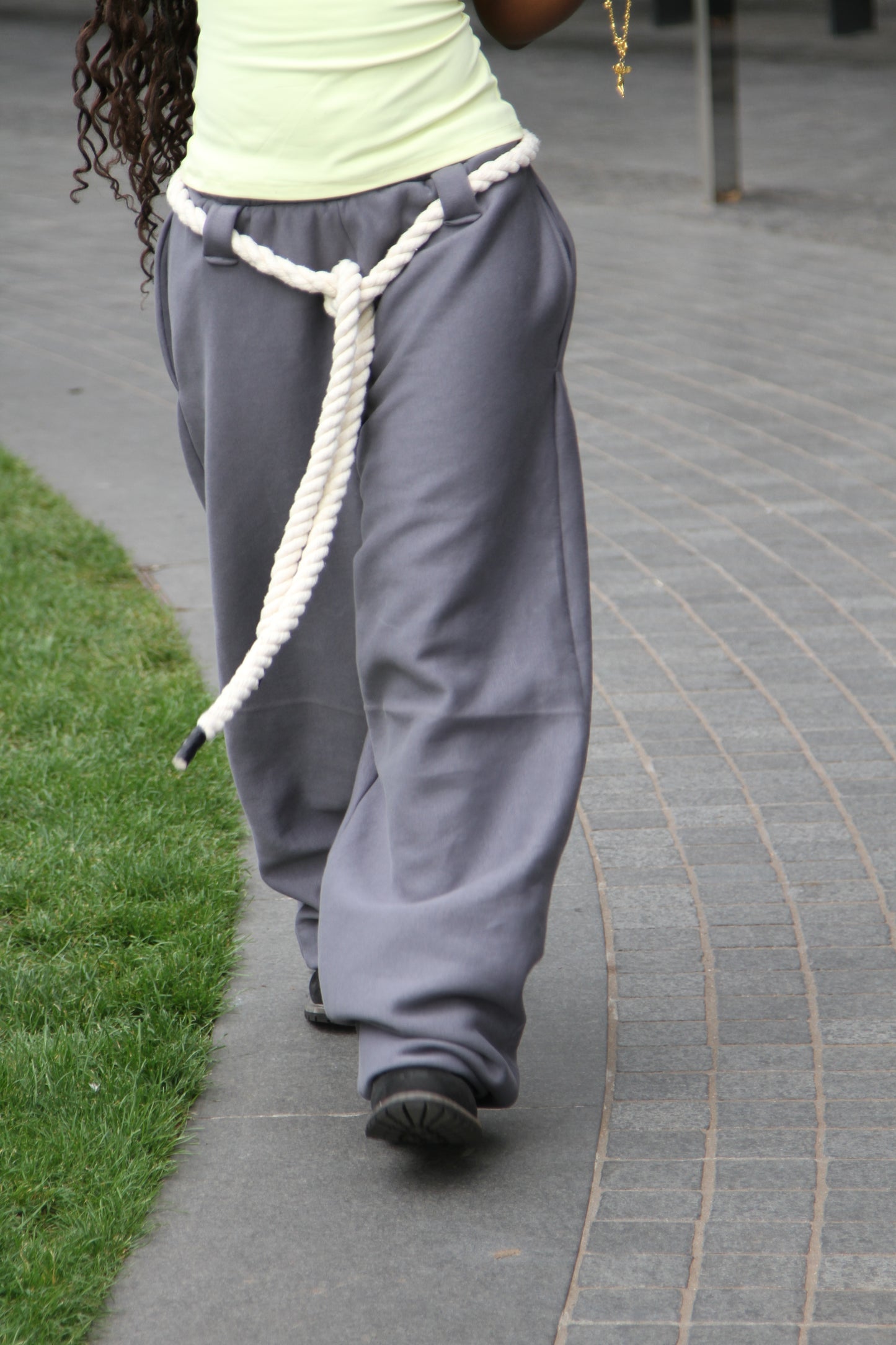 Wide sweat pants