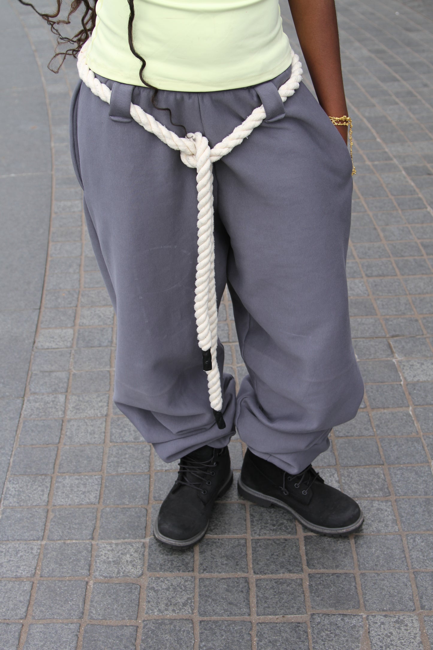 Wide sweat pants